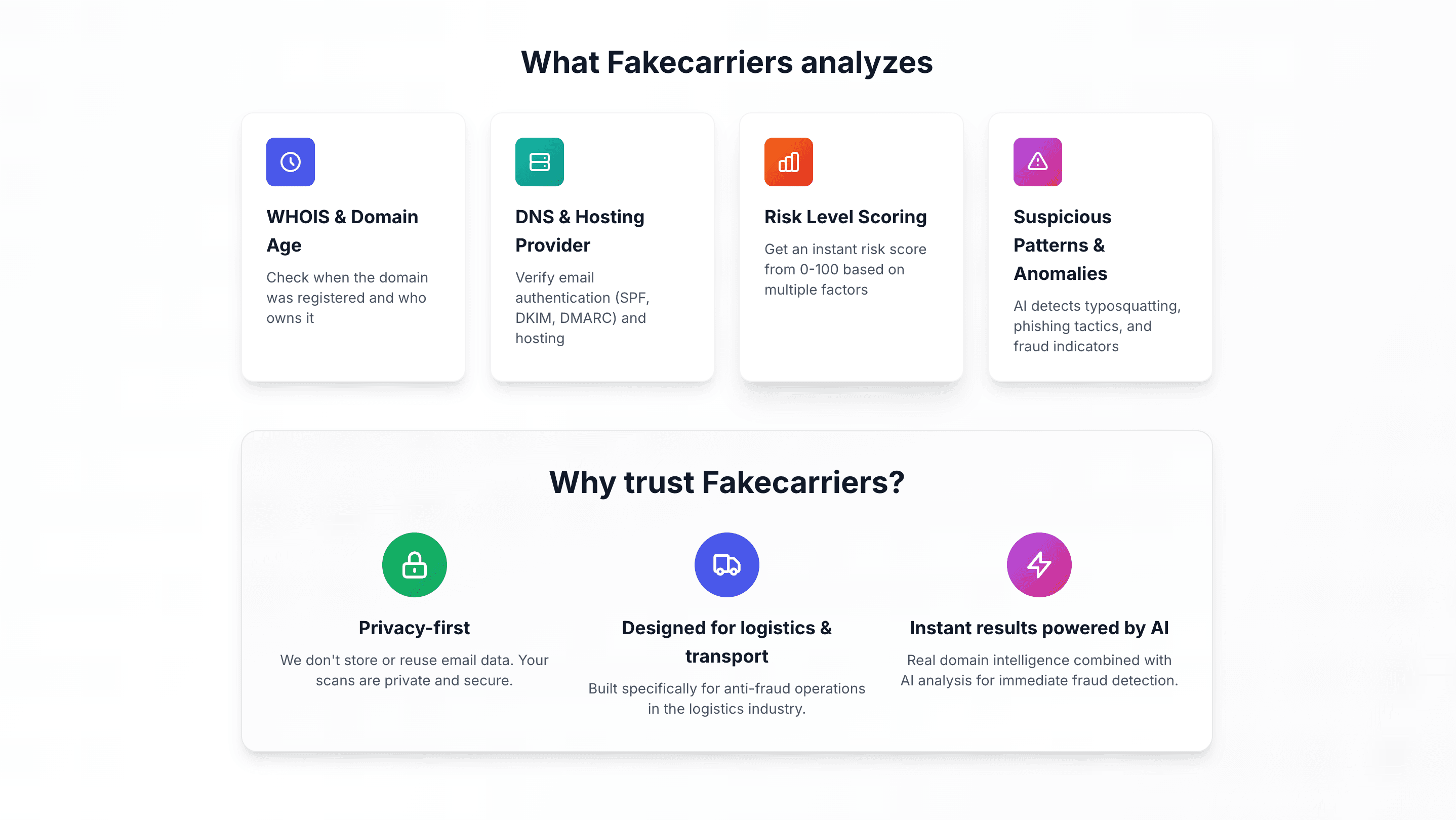 Fake Carriers AI